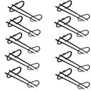 Ver imagem 1 de Kit 10 Peças Suporte para Taças Suspenso Preto Fosco Porta Taças de Teto Reto 42 Cm