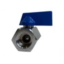 Ver imagem 3 de Registro Válvula Esfera Mini Rosca 1-4 Bsp Vedação Teflon Ptfe Latão Niquelado