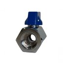 Ver imagem 2 de Registro Válvula Esfera Mini Rosca 1-4 Bsp Vedação Teflon Ptfe Latão Niquelado
