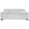 Sofá Cama 3 Lugares Jobim Suede Branco - Amarena Móveis - 7