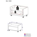 Ver imagem 4 de Gabinete Armário Banheiro 60cm com Rodízios Multimóveis V3591 Preto