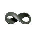 Ver imagem 1 de Escultura Decorativa de Mesa em Cerâmica Infinito Horizontal Verde Lúpulo