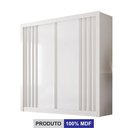 Ver imagem 5 de Guarda-Roupa para Quarto Casal 2 Portas Milano MDF Branco
