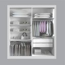Ver imagem 4 de Guarda-Roupa para Quarto Casal 2 Portas Milano MDF Branco