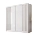 Ver imagem 2 de Guarda-Roupa para Quarto Casal 2 Portas Milano MDF Branco