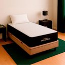 Ver imagem 1 de Cama Box Baú Solteirão Bege e Colchão Orthopedic D33 Vstore