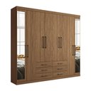 Ver imagem 2 de Guarda Roupa 8 Portas e 6 Gavetas com Espelho Havana Master Santos Andirá