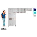 Ver imagem 3 de Cozinha Modulada Completa Mirage New 3 Peças (2 Armários + 1 Paneleiro) CPT114 Branco - Telasul