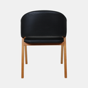 Ver imagem 6 de Poltrona para Sala Denver Cor Mel Estofado Corano Preto