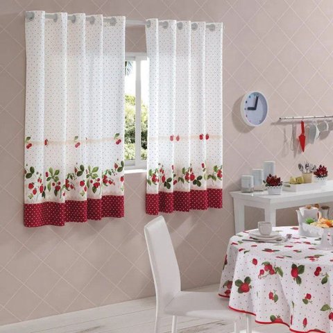 Cortina para Cozinha Dohler 2,00x1,20m Iolanda