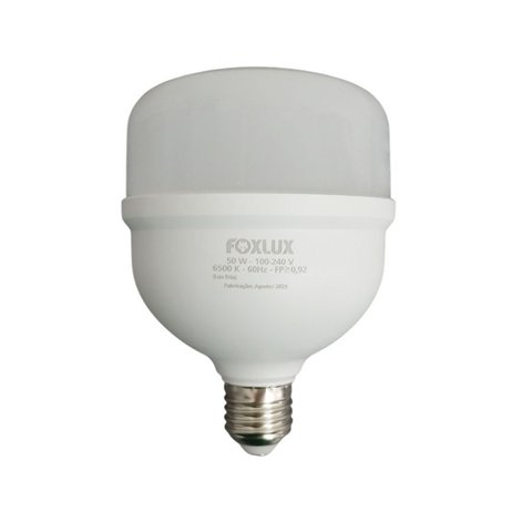 Lâmpada Led Alta Potência Foxlux 50w 6500k Luz Branca