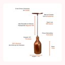 Ver imagem 5 de Luminária Pendente Bouteille Alumínio Cozinha e Escritório:rosé