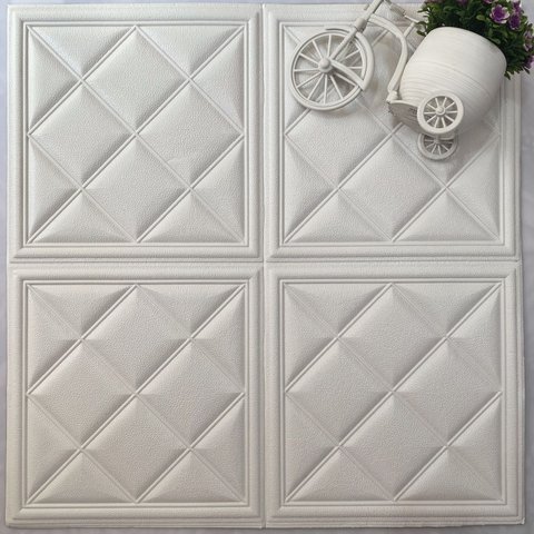 Placa 3d em Espuma Auto Adesiva para Parede 70x70cm