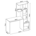 Ver imagem 6 de Escrivaninha Morada + Office + Armário 1porta + 1gaveta:branco