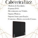 Ver imagem 3 de Cabeceira Solteiro 88 cm Lizz Veludo Preto Soon