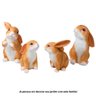 Coelho Resina Dengoso Marrom em Pé Charmoso Decorativo 40cm Bekasa W4268 - 5