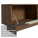 Ver mais imagens de Rack para Tv até 80 Polegadas 218 Cm 2 Portas Rustic/preto Lux Madesa