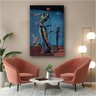 Quadro Decorativo Salvador Dali A Girafa Em Chamas:90x60 cm/DOURADA - 2