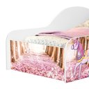 Ver imagem 2 de Cama Solteiro Infantil 188x88cm Personagens Carruagem Rosa Z53 - Mpozenato