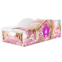 Ver imagem 1 de Cama Solteiro Infantil 188x88cm Personagens Carruagem Rosa Z53 - Mpozenato