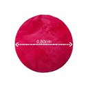 Ver imagem 3 de Tapete Redondo 0,80cm Quarto Sala Escritório Pelo Macio.:pink