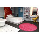 Ver imagem 2 de Tapete Redondo 0,80cm Quarto Sala Escritório Pelo Macio.:pink