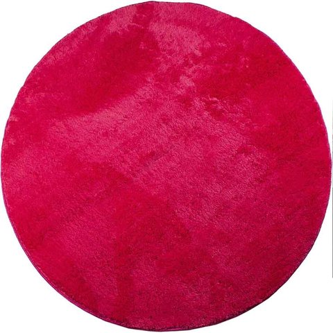 Tapete Redondo 0,80cm Quarto Sala Escritório Pelo Macio.:pink