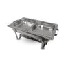 Rechaud Inox Retangular Pr-111 2 Cubas 9 Litros P40819 - Progas - 5