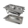 Rechaud Inox Retangular Pr-111 2 Cubas 9 Litros P40819 - Progas - 4