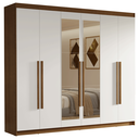 Ver imagem 3 de Guarda-roupa Casal 6 Portas Batentes com Espelho Venus Madesa