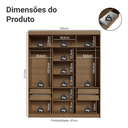Ver imagem 4 de Guarda-roupa Casal 6 Portas Batentes com Espelho Venus Madesa