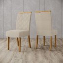 Ver imagem 4 de Cadeira para Mesa de Jantar Belle Kit 02 Peças Nature Linho – Henn