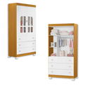 Ver imagem 3 de Quarto de Bebê Berço + Cômoda + Guarda Roupa Katatau Branco Savana