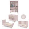 Quarto De Bebê Completo Com Berço E Guarda-Roupa E Cômoda Rose Planet Baby - 3