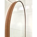 Ver imagem 2 de Espelho Decorativo Orgânico Grande 51x80cm Moldura de Couro:caramelo