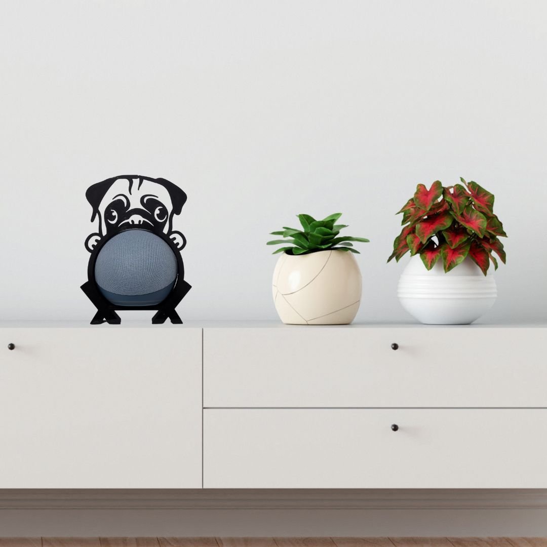 Suporte de Alexa para Echo Dot 4 e Dot 5 Cachorro "pug" - 2