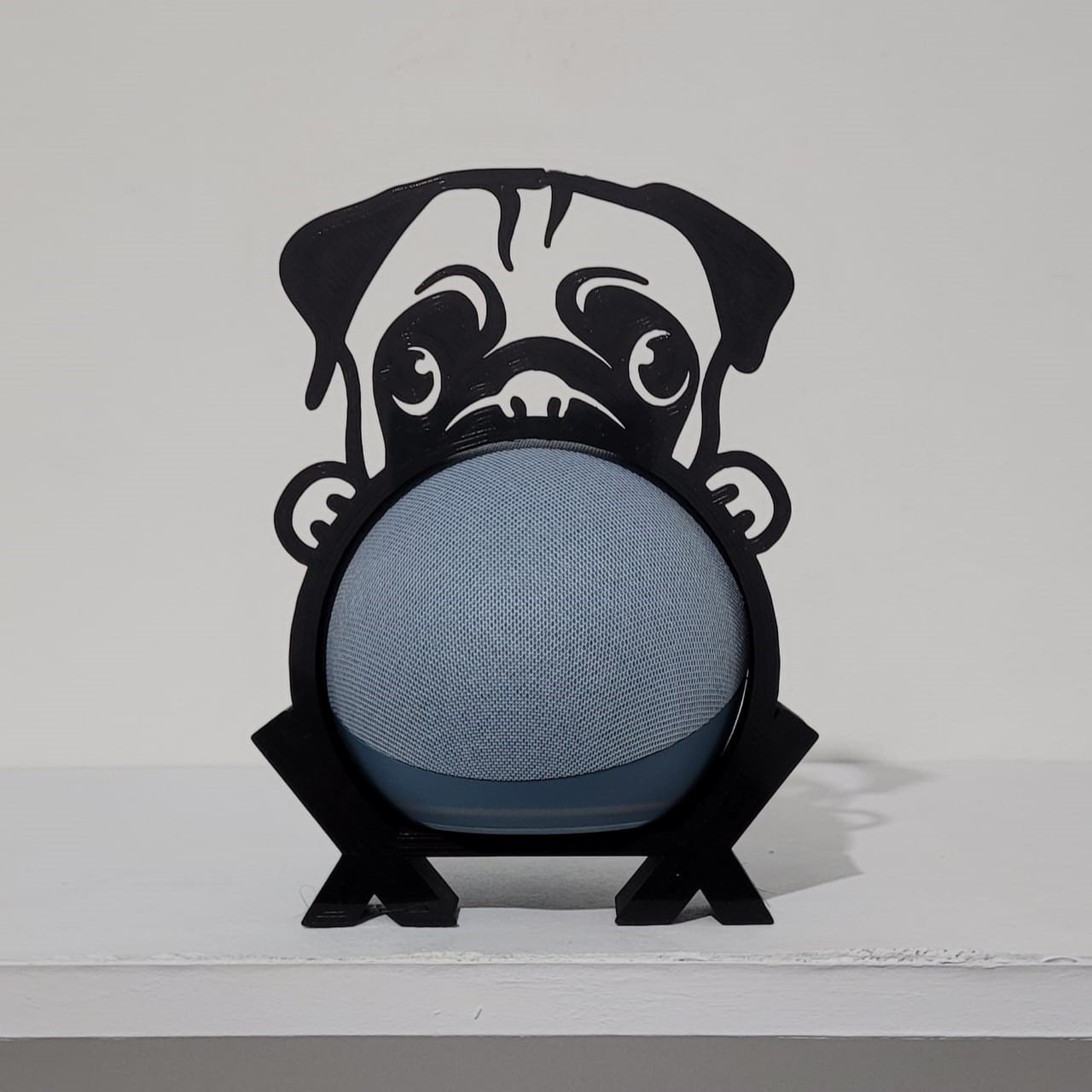 Suporte de Alexa para Echo Dot 4 e Dot 5 Cachorro "pug"