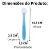 Colher Anatómica Silicone para Desenvolvimento do Bebe Buba Talher Infantil Azul - 3