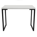 Ver imagem 3 de Mesa Escritório Industrial Branco 120cm Base Metálica Preta - Vallisa Decor