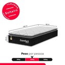 Ver imagem 3 de Colchão Solteiro Comfort Class Pillow Top 28x88x188cm - Preto - e-Shop Casa