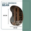 Ver imagem 3 de Espelho Decorativo Orgânico 60x40cm em Vidro Lapidado Fita Dupla Face Fácil Aplicação Bean