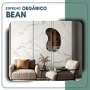 Ver imagem 6 de Espelho Decorativo Orgânico 60x40cm em Vidro Lapidado Fita Dupla Face Fácil Aplicação Bean