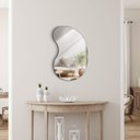 Ver imagem 5 de Espelho Decorativo Orgânico 60x40cm em Vidro Lapidado Fita Dupla Face Fácil Aplicação Bean