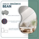 Ver imagem 7 de Espelho Decorativo Orgânico 60x40cm em Vidro Lapidado Fita Dupla Face Fácil Aplicação Bean