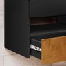 Gabinete Banheiro com Cuba e Espelho 60 Cm Preto Fosco Naturalle Bali Ii Bechara - 6