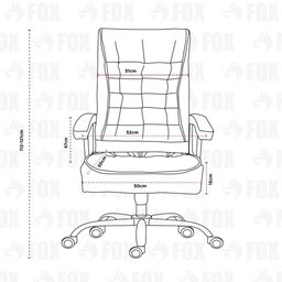 Cadeira de Escritório Presidente Fox Base Cromada com Rodinha Molas Ensacadas Preta - Ut-c351 - 6