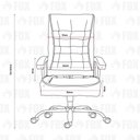 Ver imagem 6 de Cadeira de Escritório Presidente Fox Base Cromada com Rodinha Molas Ensacadas Preta - Ut-c351