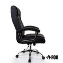 Ver imagem 4 de Cadeira de Escritório Presidente Fox Base Cromada com Rodinha Molas Ensacadas Preta - Ut-c351