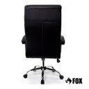 Ver imagem 3 de Cadeira de Escritório Presidente Fox Base Cromada com Rodinha Molas Ensacadas Preta - Ut-c351