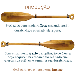 Remo Decorativo de Madeira Kit com 2 Remos - 3